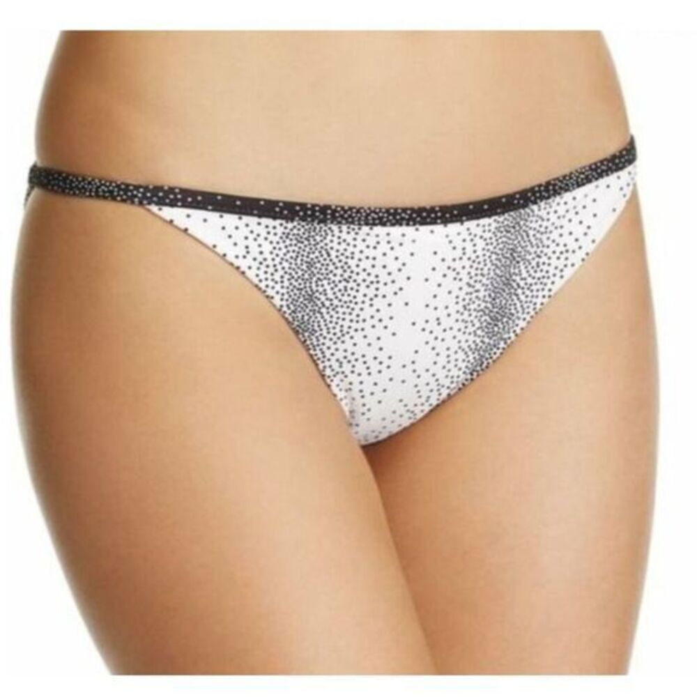 NEW Tavik Antic Full Swim Bikini Bottom, Cream and Black, M